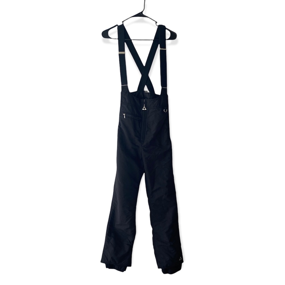 Vintage Gerry Unisex Black Snowbib Pants with Adjustable Straps